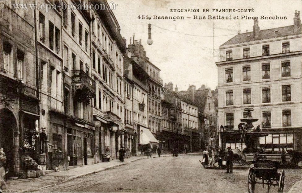 451 - Besançon - Rue Battant et Place Bacchus